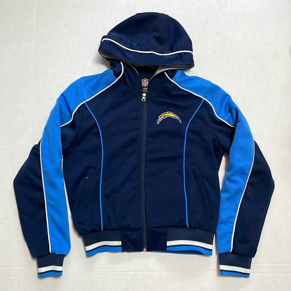 Women’s NFL Chargers Jacket with Hood, Size Small